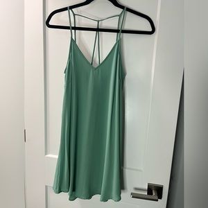 Teal Dress with Strappy Back